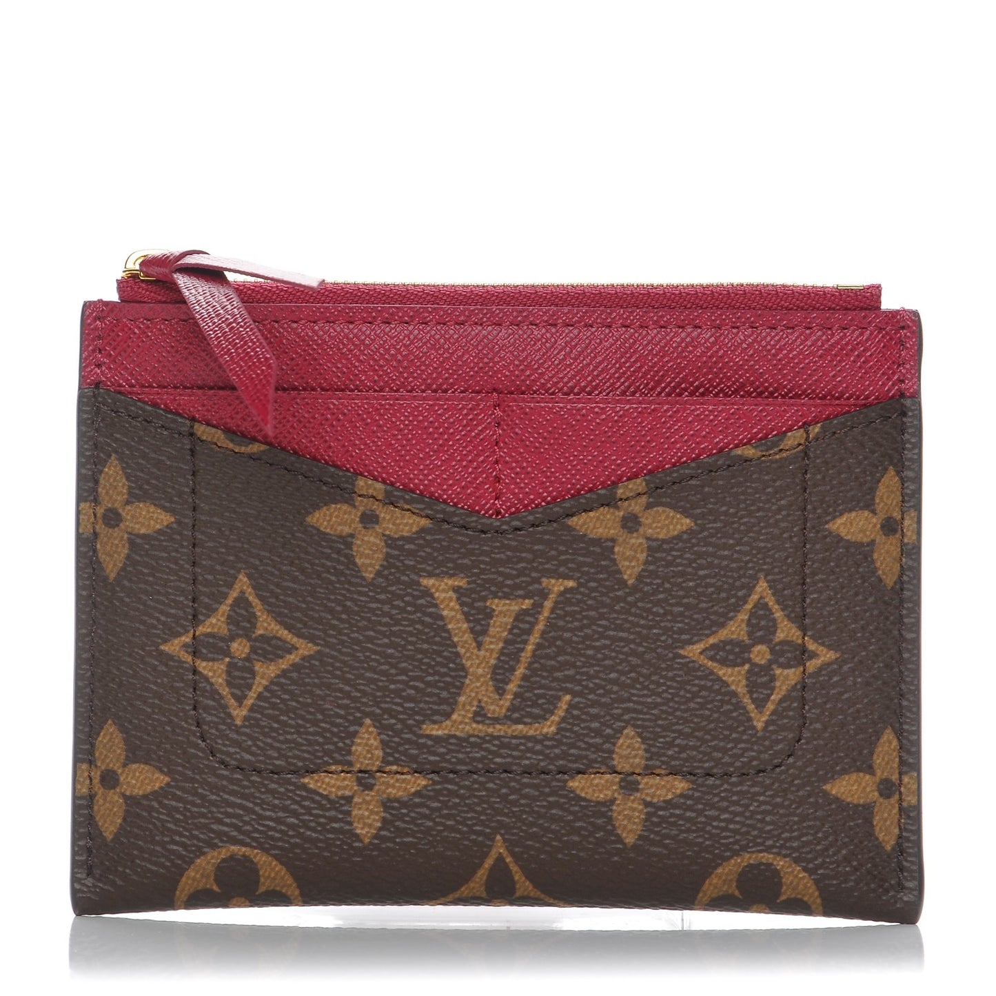 Monogram Zipped Card Holder