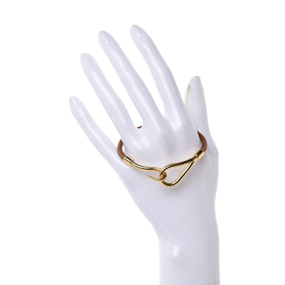 Hermes Natural Bridle Jumbo Hook Bracelet Bouton 2 of 4