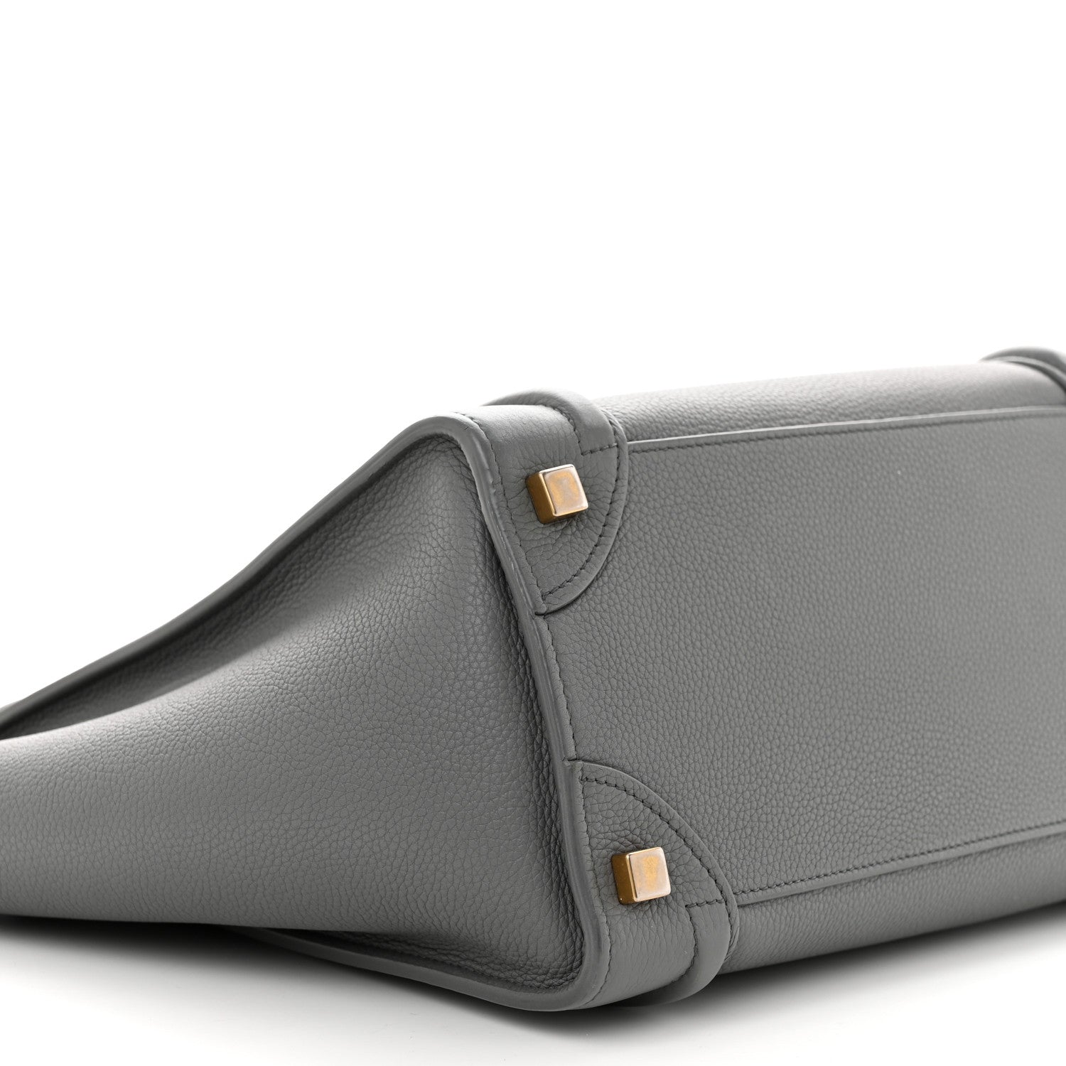 Celine Baby Drummed Calfskin Micro Luggage Kohl 9 of 18