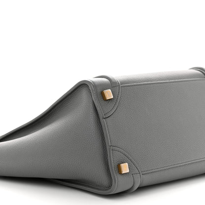 Celine Baby Drummed Calfskin Micro Luggage Kohl 9 of 18
