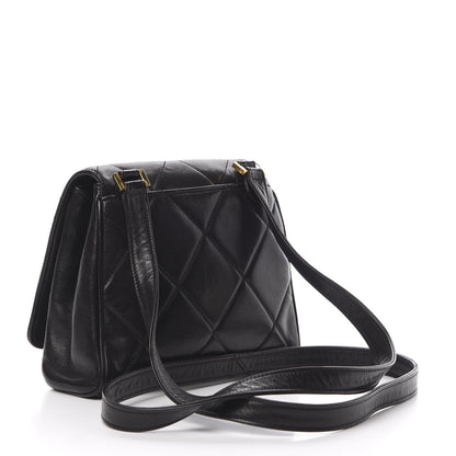 Chanel Lambskin Quilted CC Shoulder Bag Black 2 of 9