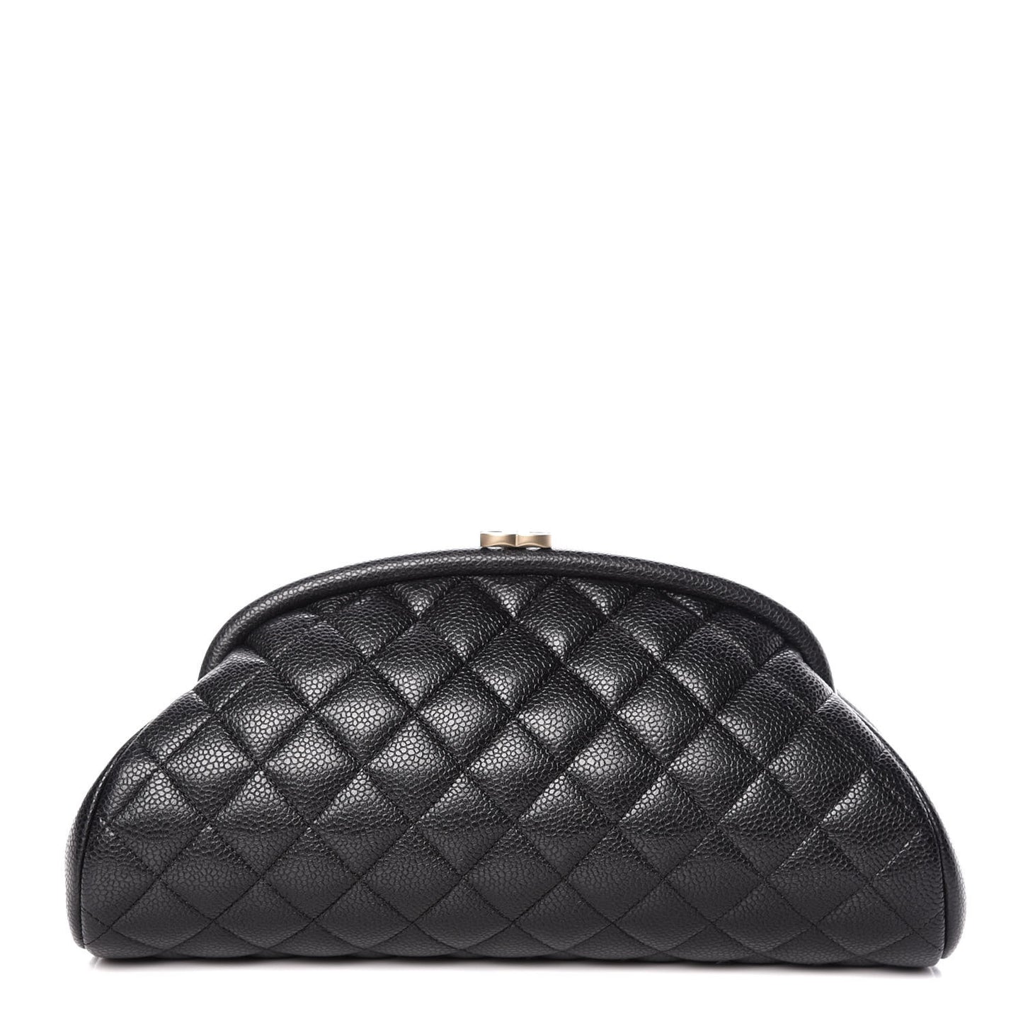 Caviar Quilted Timeless Clutch Black