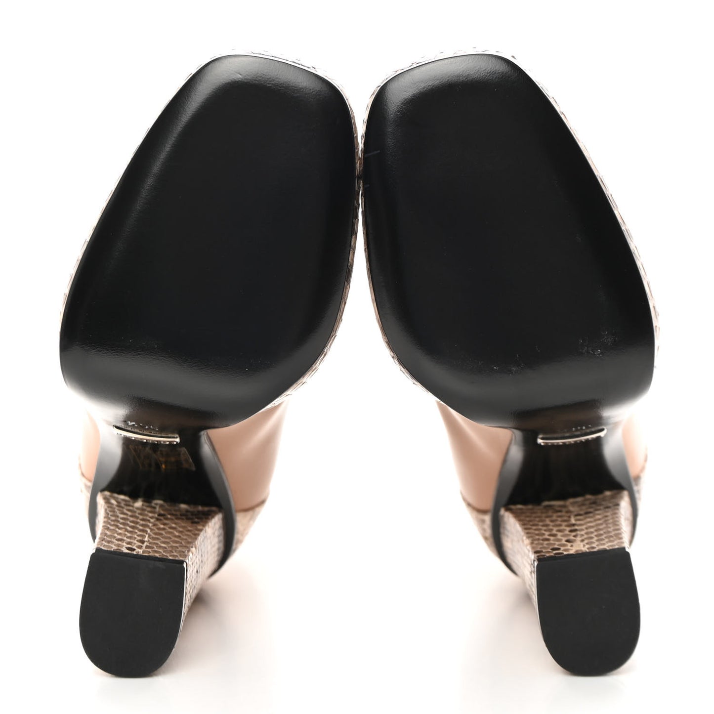 Acquarello Lux Snakeskin Twiggy Calfskin Lillian Horsebit Boot 36.5 Taffy Camelia