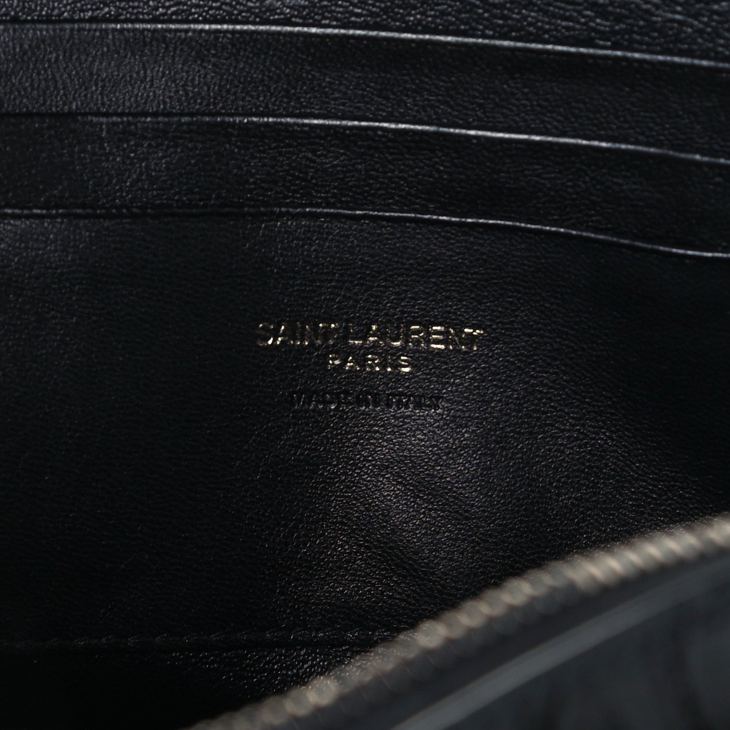 Calfskin Crocodile Embossed Monogram Mini Lou Camera Bag Black