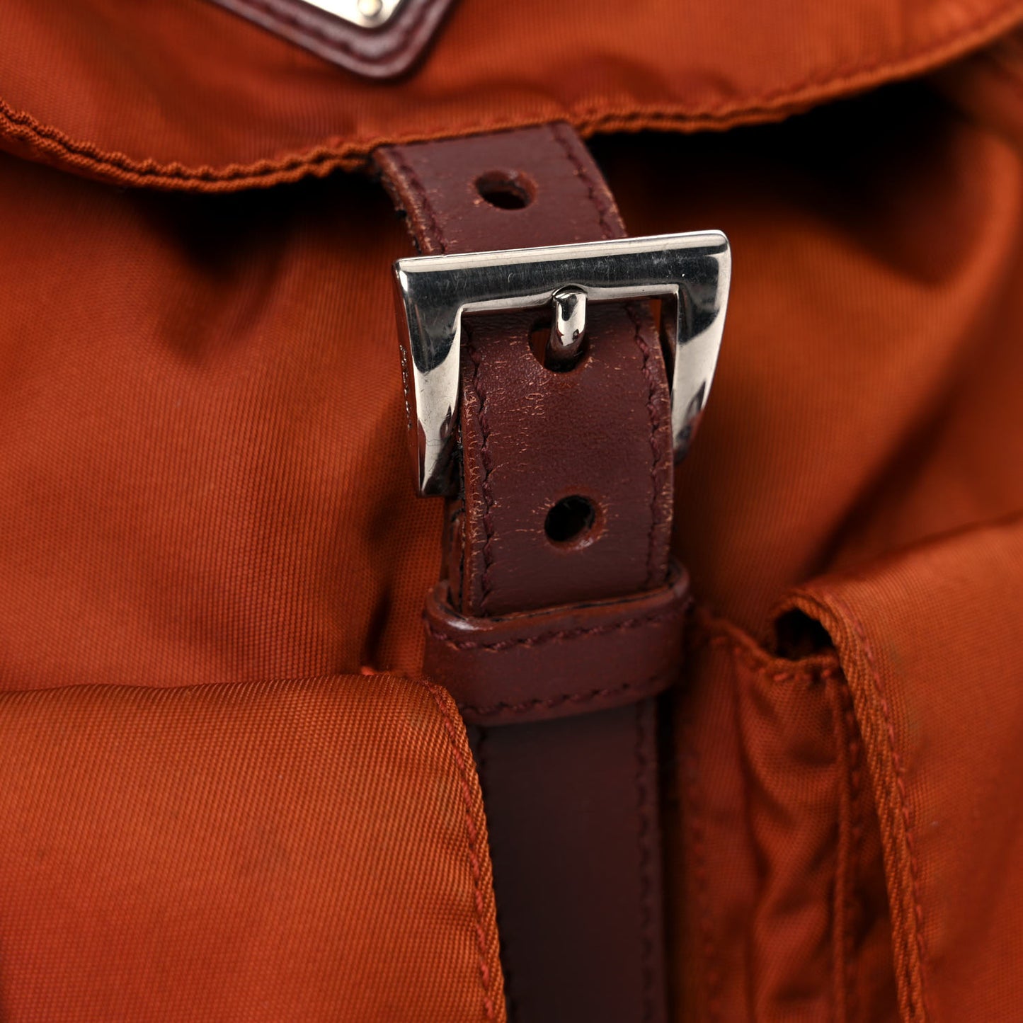 Tessuto Nylon Saffiano Vela Backpack Papaya