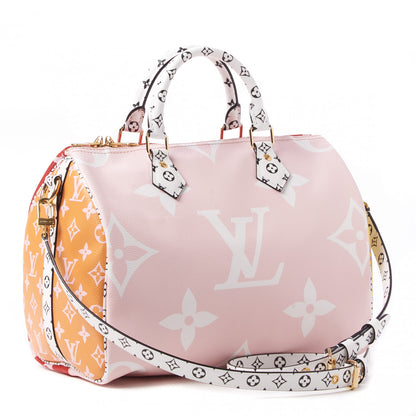 Louis Vuitton Monogram Giant Speedy Bandouliere 30 Rouge 3 of 8