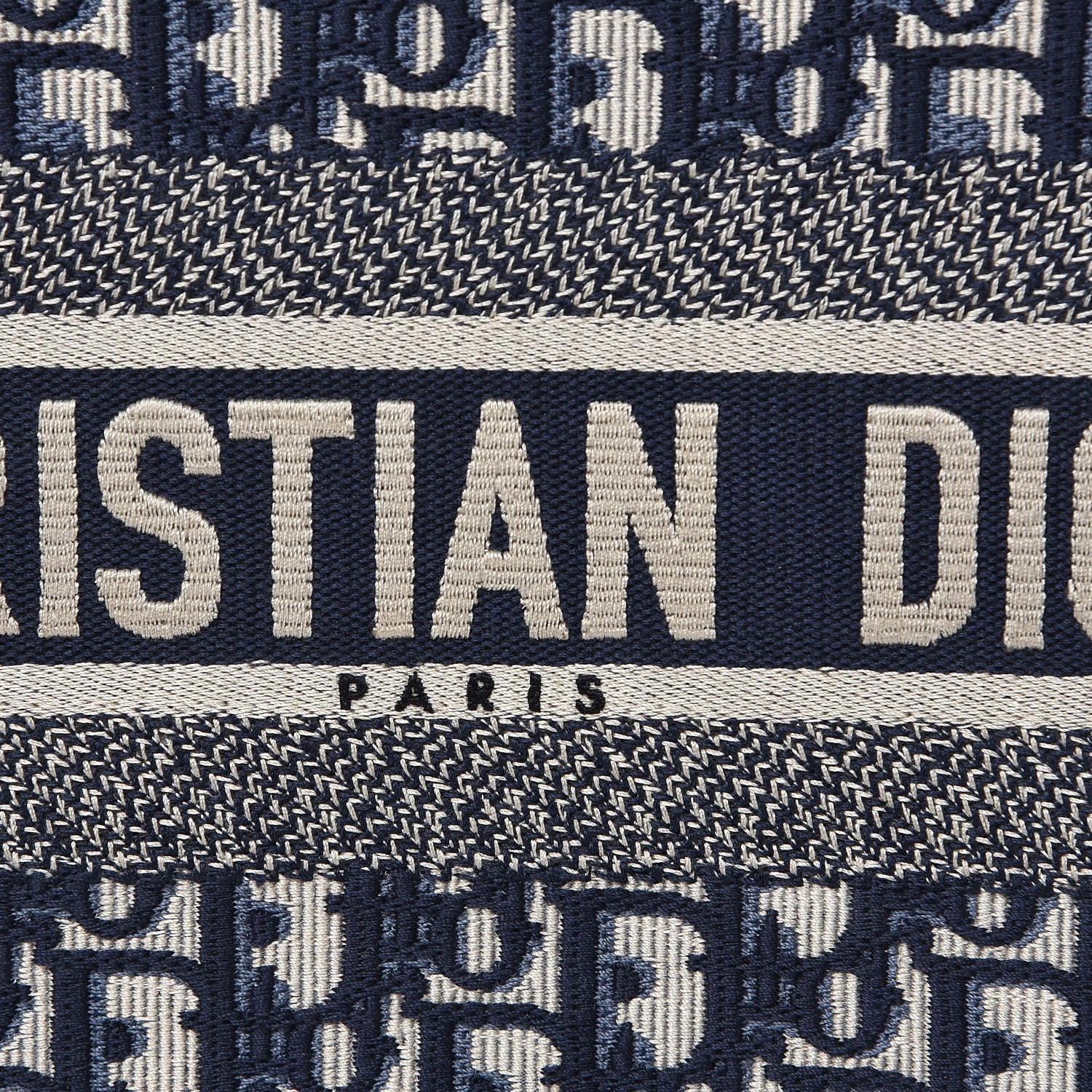 Christian Dior Oblique Medium Book Tote Blue Multicolor 8 of 11