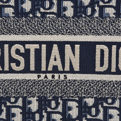 Christian Dior Oblique Medium Book Tote Blue Multicolor 8 of 11