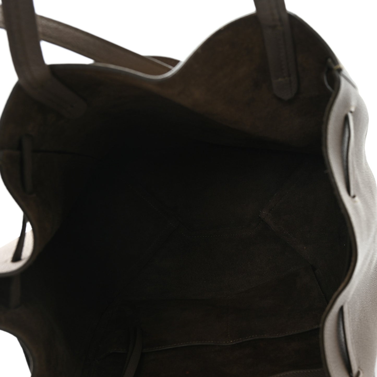 Soft Grained Calfskin Small Belt Cabas Phantom Taupe