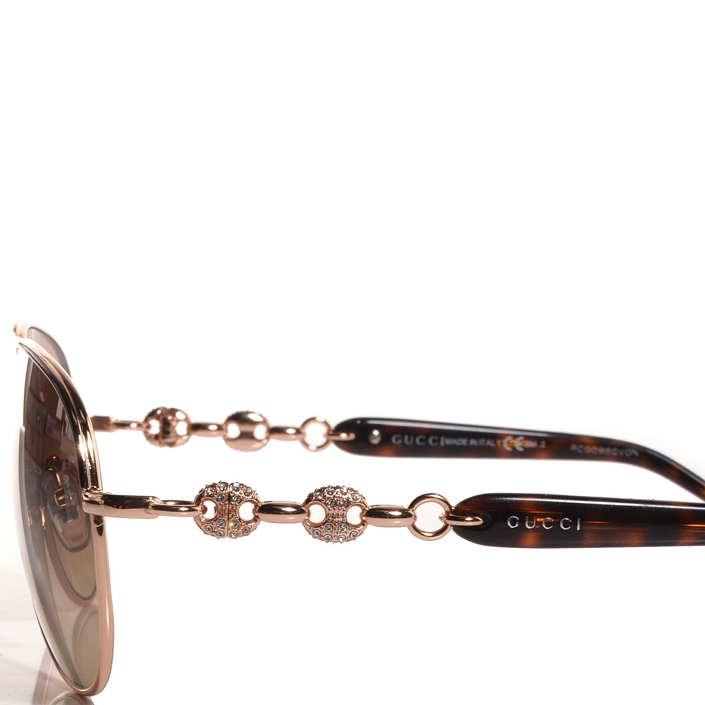 Aviator Crystal Marina Chain Sunglasses 4239/N/S Gold