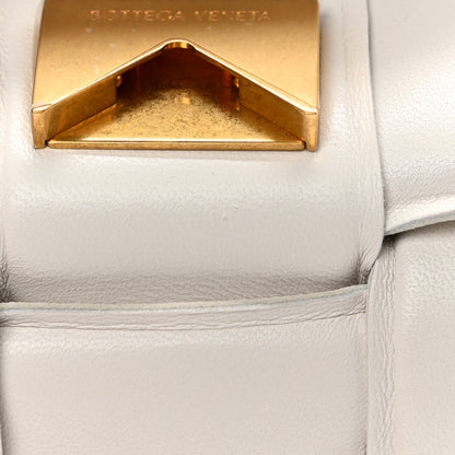 Bottega Veneta Lambskin Maxi Intreccio Padded Chain Cassette Crossbody Bag White 11 of 13