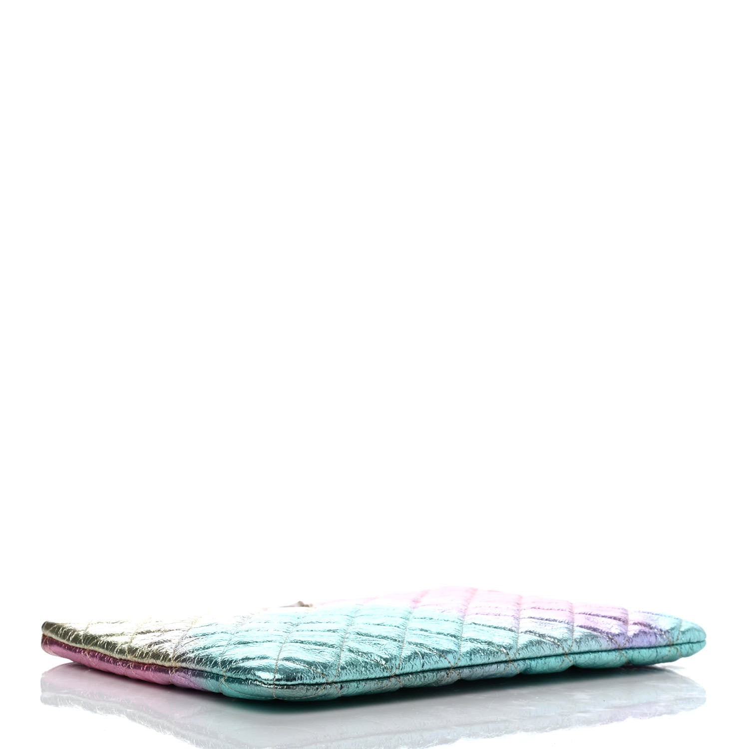 Chanel Metallic Goatskin Quilted Medium 2.55 Reissue Cosmetic Case Multicolor 3 of 4