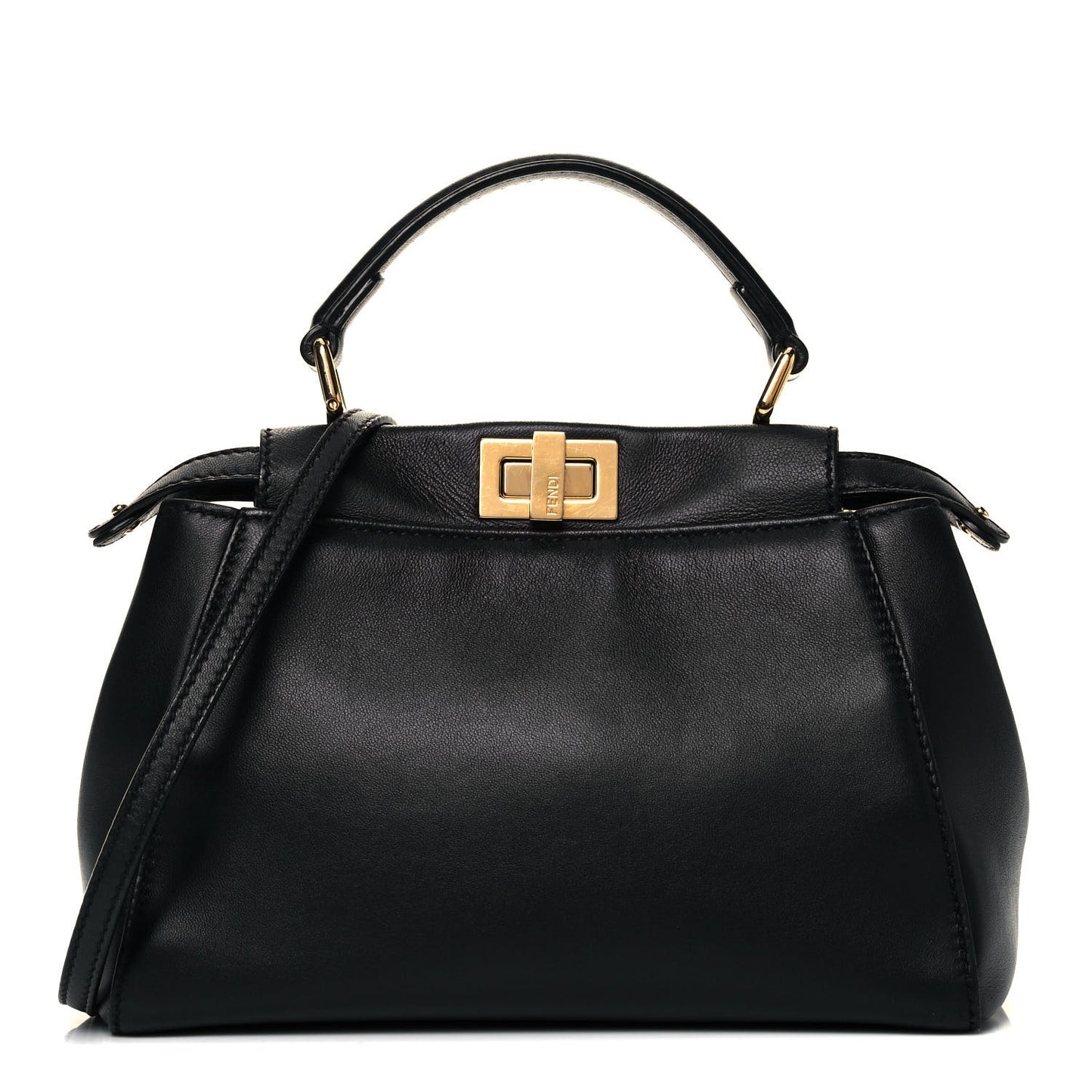 Nappa Mini Peekaboo Iconic Satchel Black