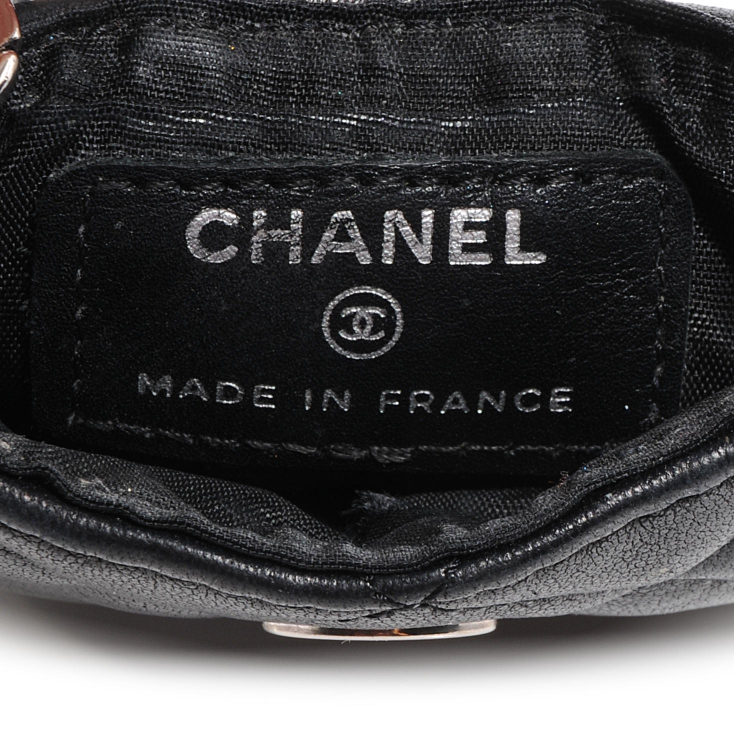 Chanel Lambskin Quilted Phone Case Black 5 of 6