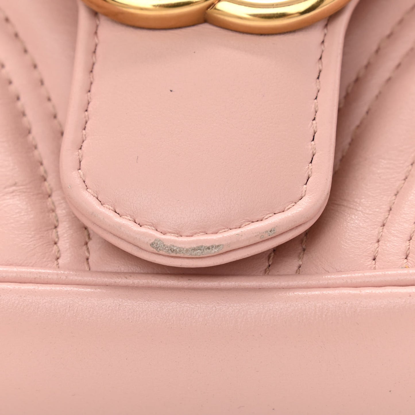 Calfskin Matelasse Mini GG Marmont Shoulder Bag Perfect Pink