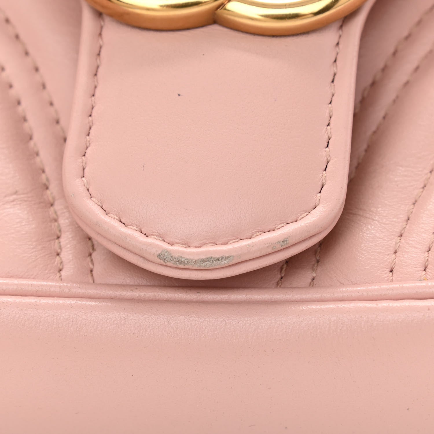 Gucci Calfskin Matelasse Mini GG Marmont Shoulder Bag Perfect Pink 15 of 16