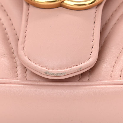 Gucci Calfskin Matelasse Mini GG Marmont Shoulder Bag Perfect Pink 15 of 16