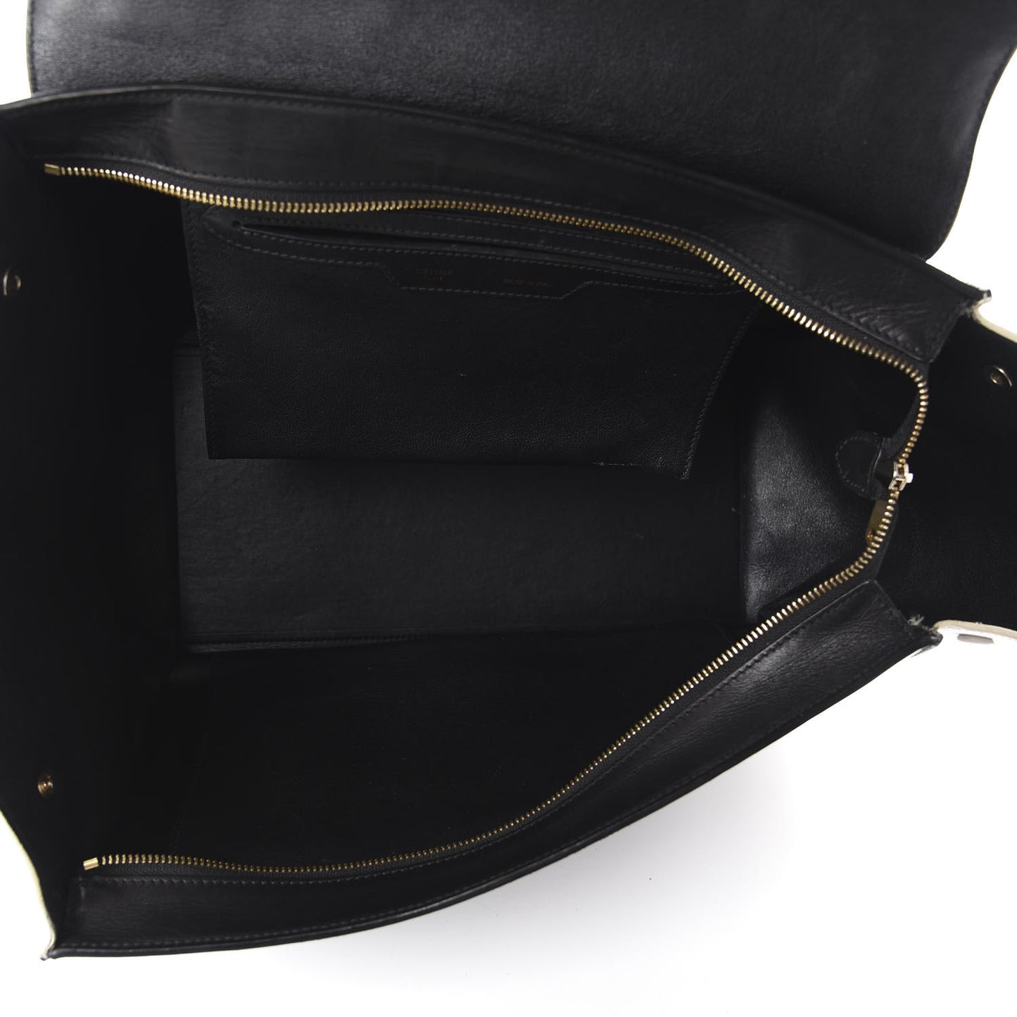 Smooth Calfskin Suede Large Tri-Color Trapeze