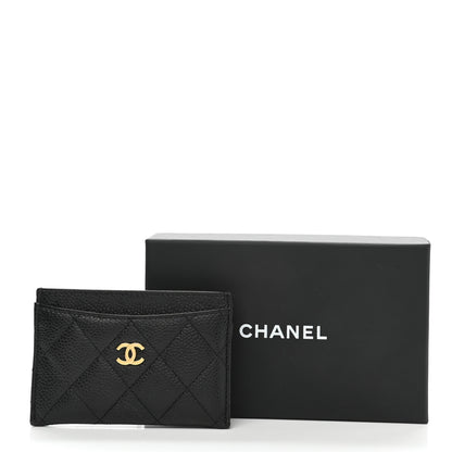Chanel Caviar Quilted Card Holder Black 9 of 9