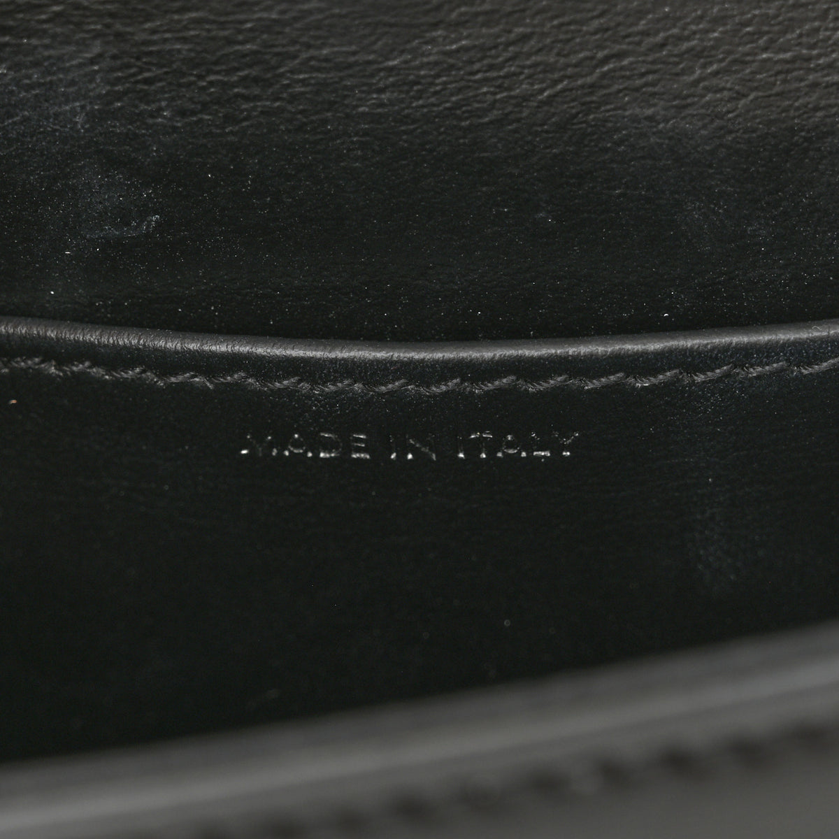 Shiny Calfskin Mini Triomphe Black