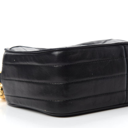 Chanel Lambskin Vertical Quilted Tassel Camera Case Black 6 of 10