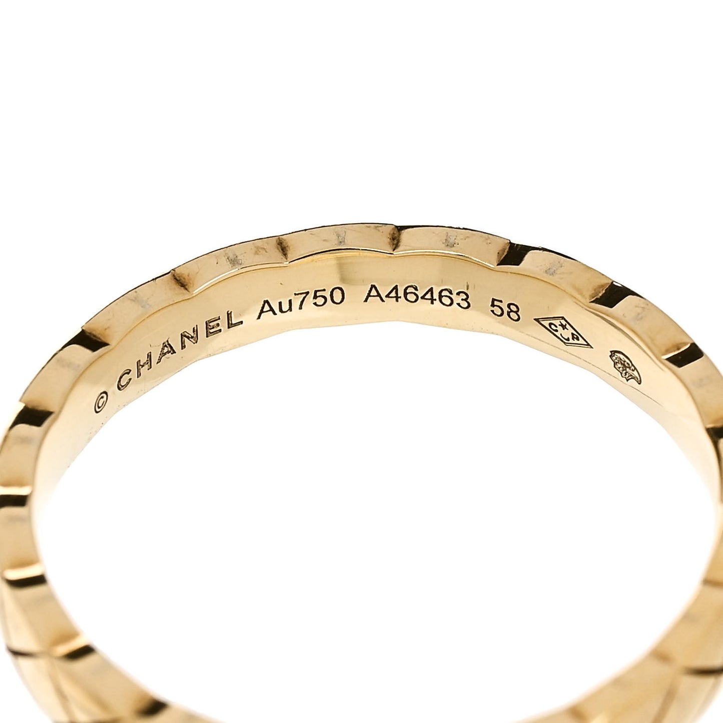 18K Yellow Gold Mini Coco Crush Ring 58 8.25