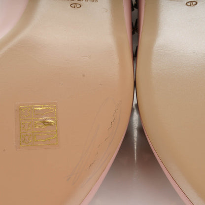 Valentino Garavani Patent Rockstud Cage Ballerina Flats 40.5 Water Rose Poudre 8 of 8