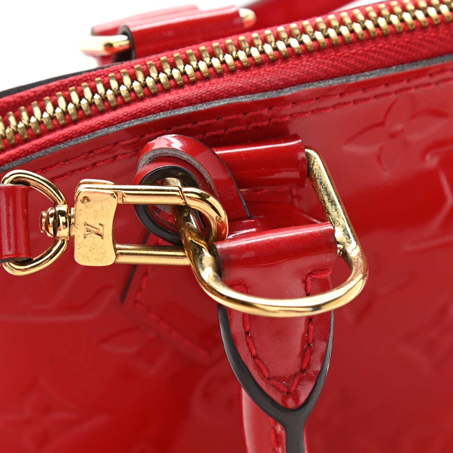 Louis Vuitton Vernis Alma BB Cherry 12 of 13