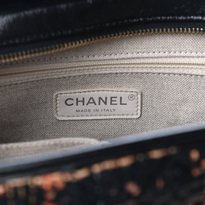 Chanel Tweed Calfskin Medium Gabrielle Hobo Black Brown 6 of 9