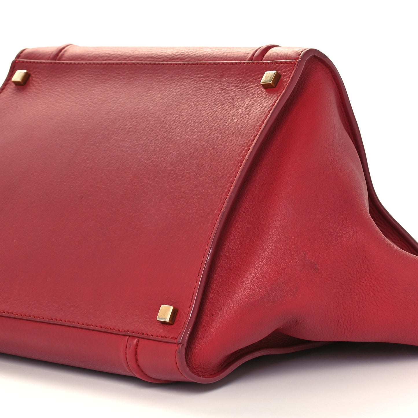 Baby Grained Calfskin Medium Phantom Luggage Red