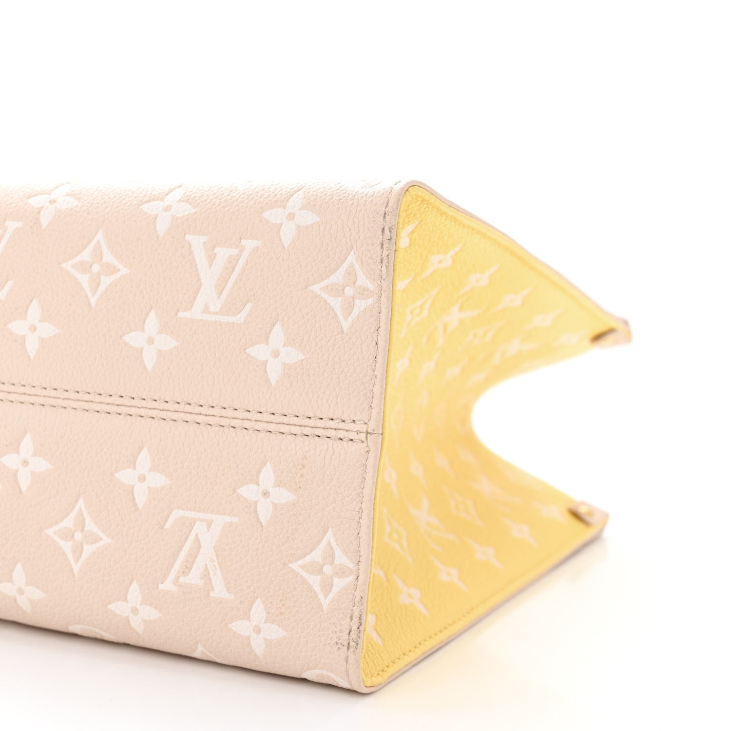 Louis Vuitton Empreinte Monogram Spring In The City Onthego MM Beige Pink Yellow 9 of 11