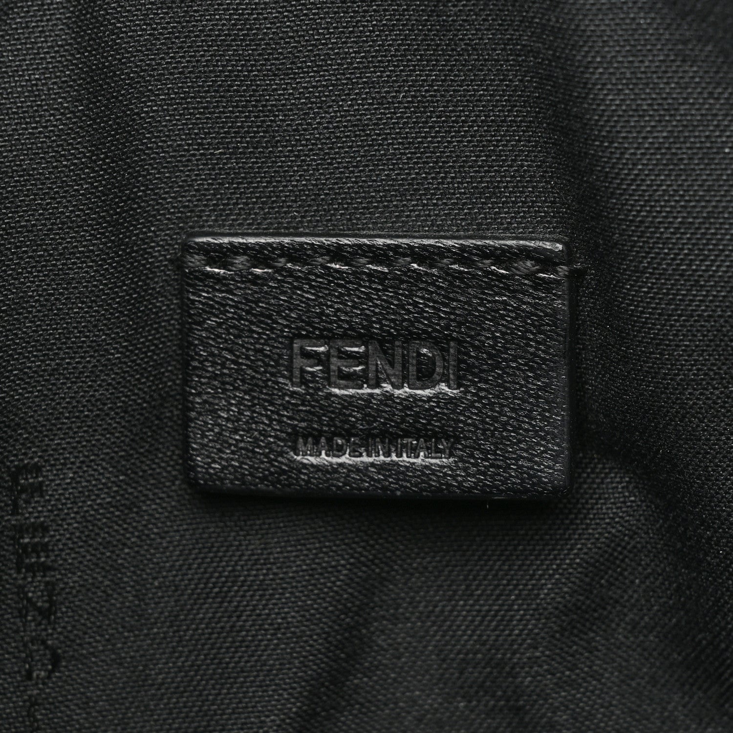 Fendi Vitello Century Metal Monster Eyes Pouch Black 6 of 10