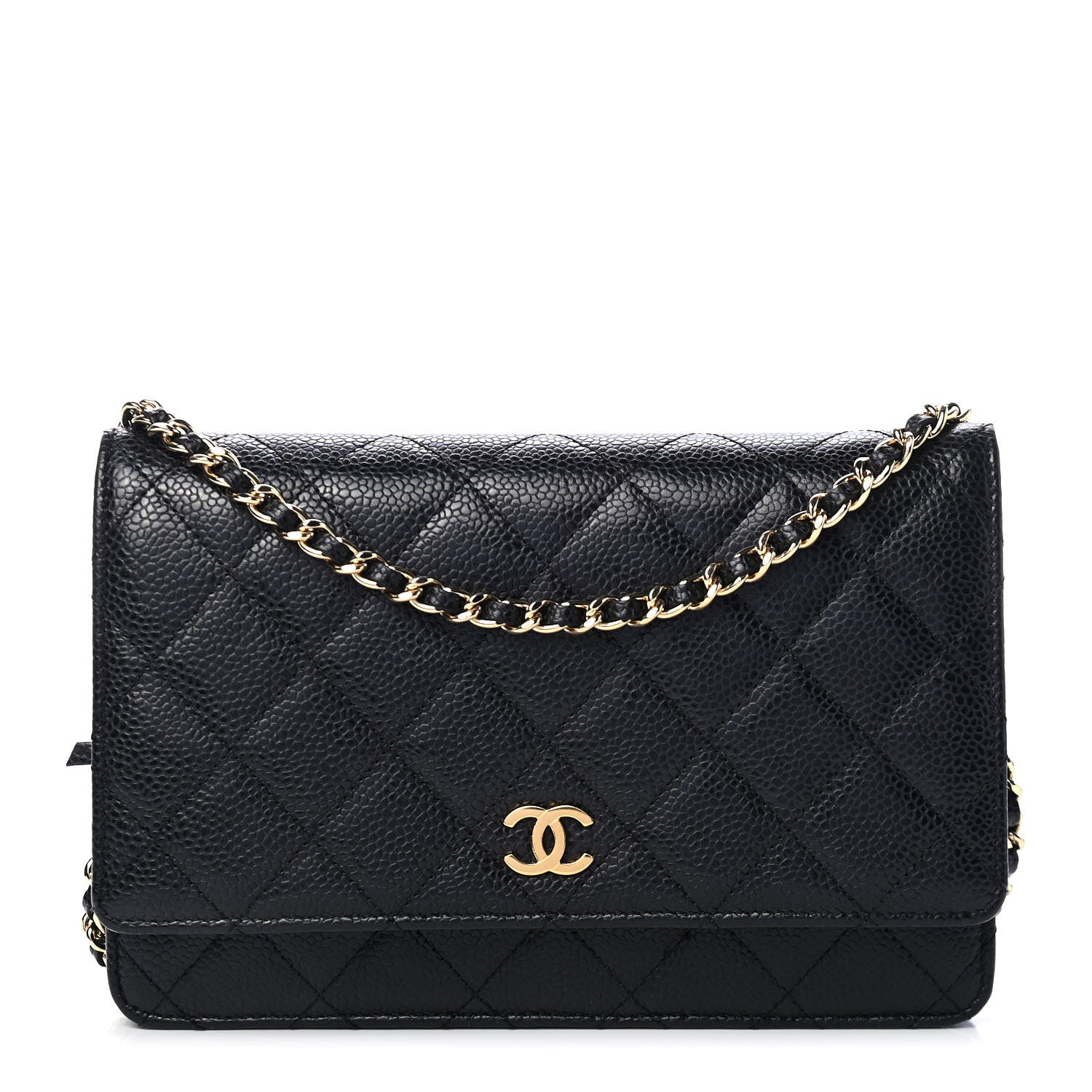 Chanel Caviar Quilted Wallet On Chain WOC Black 1 of 4