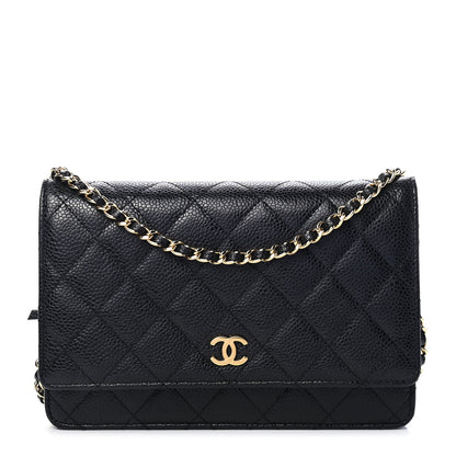 Chanel Caviar Quilted Wallet On Chain WOC Black 1 of 4