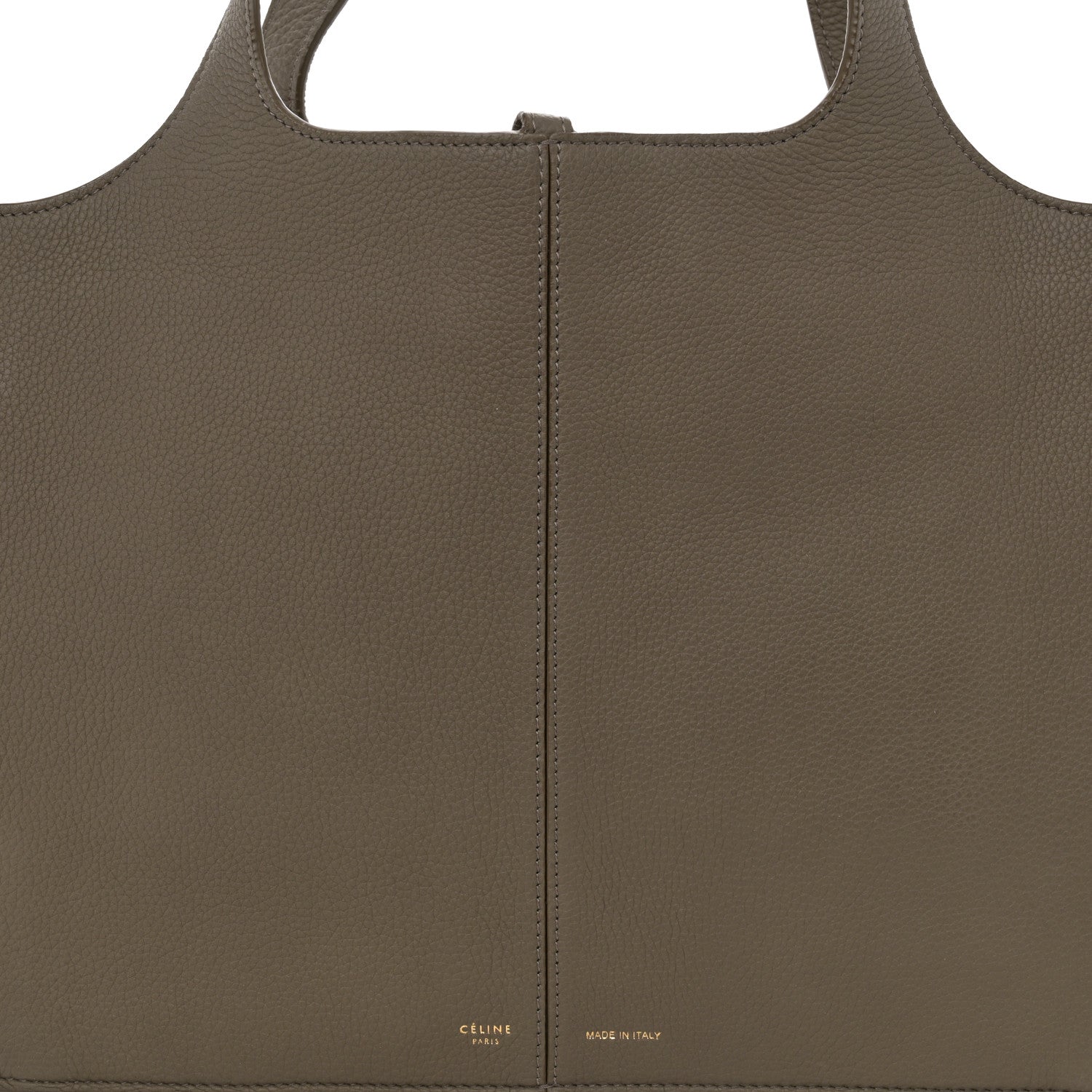 Celine Baby Grained Calfskin Medium Tri-Fold Bag Taupe 8 of 11