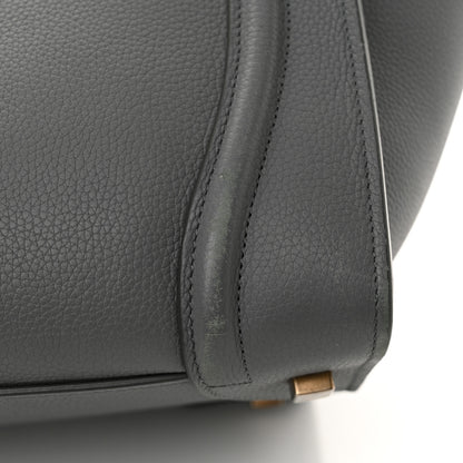 Celine Drummed Calfskin Mini Luggage Kohl 20 of 20