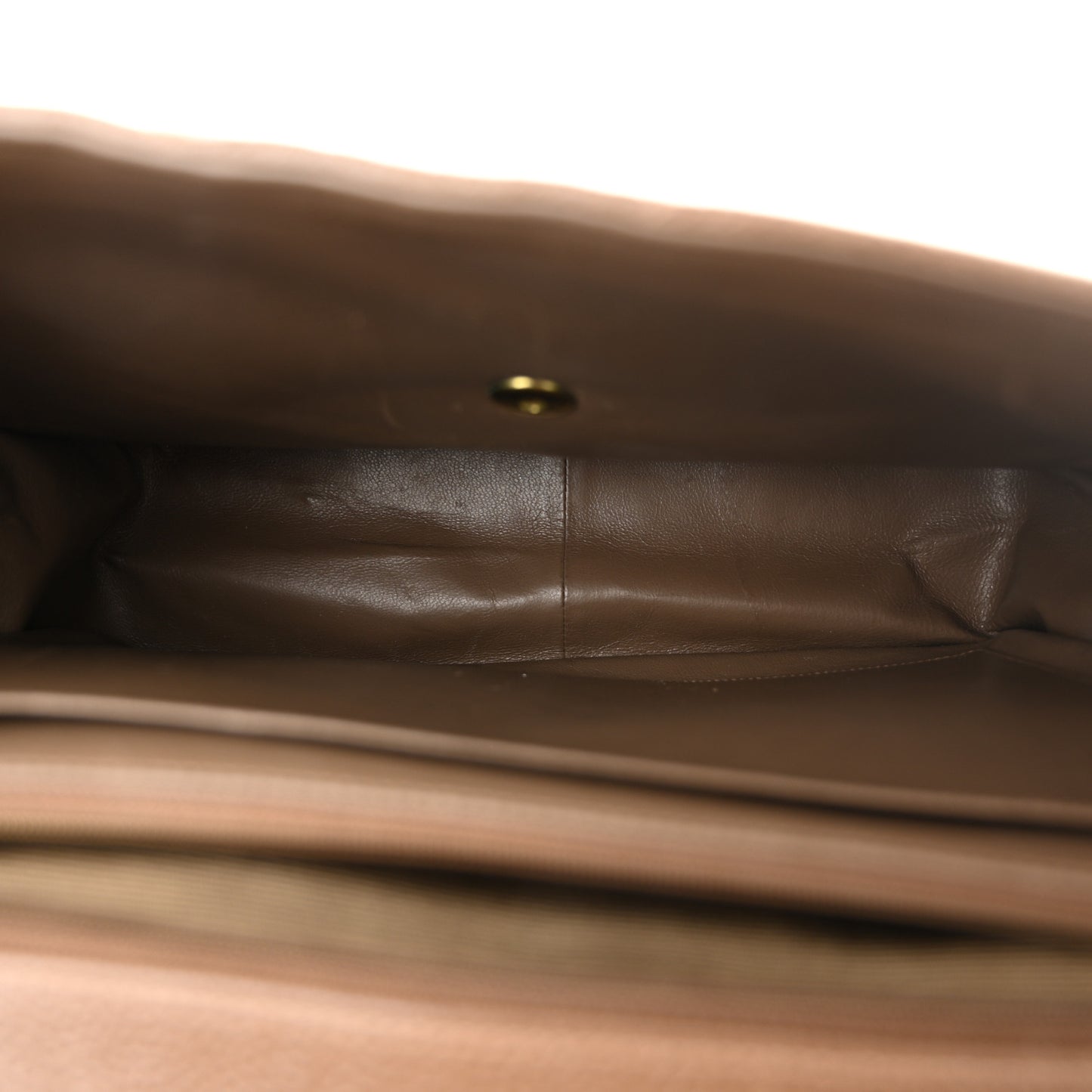 Caviar Quilted Small Single Flap Brown