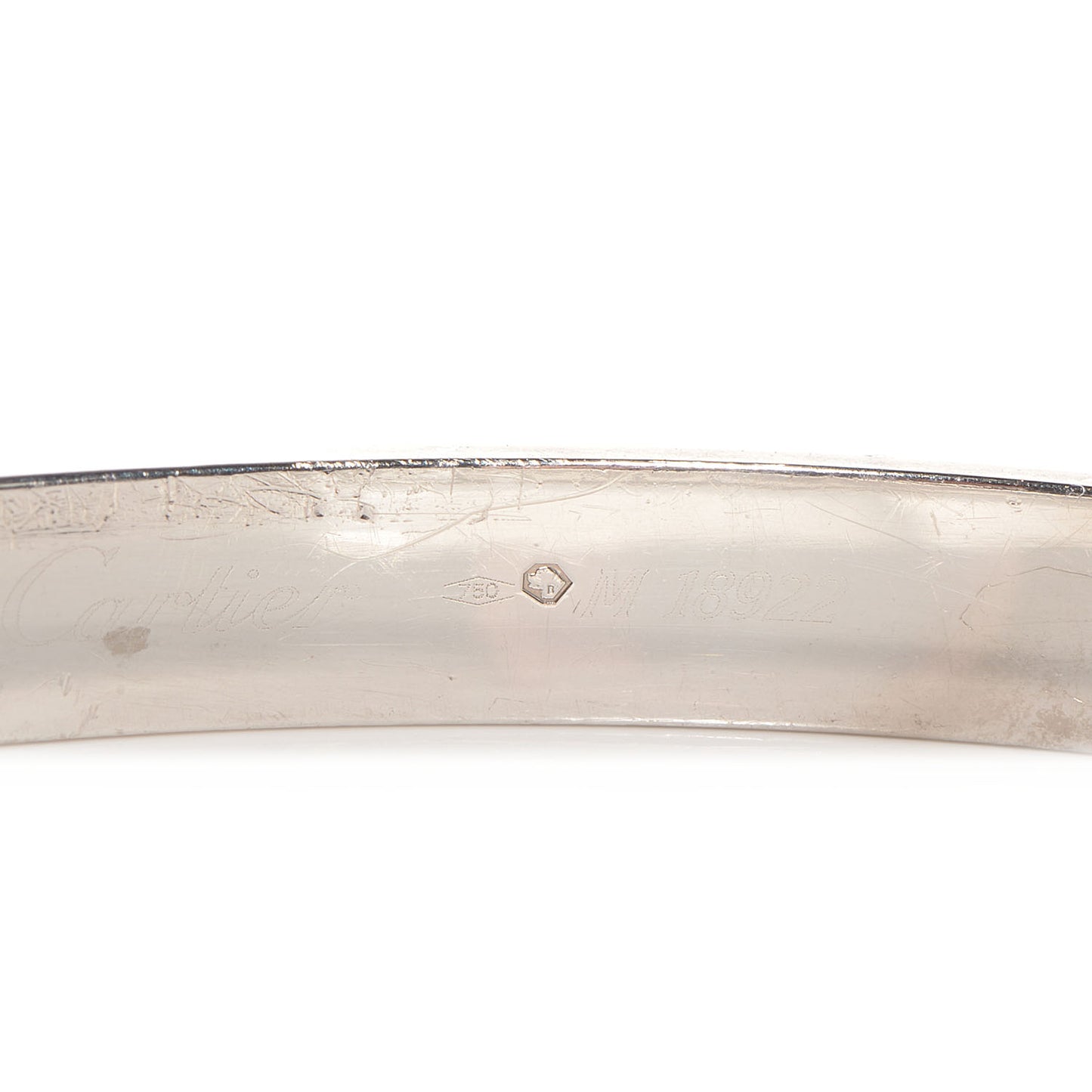 18K White Gold LOVE Bracelet 19