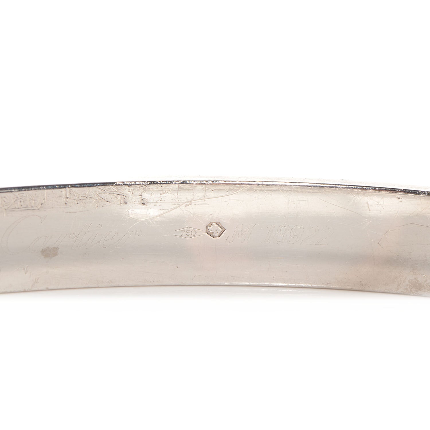 Cartier 18K White Gold LOVE Bracelet 19 4 of 6