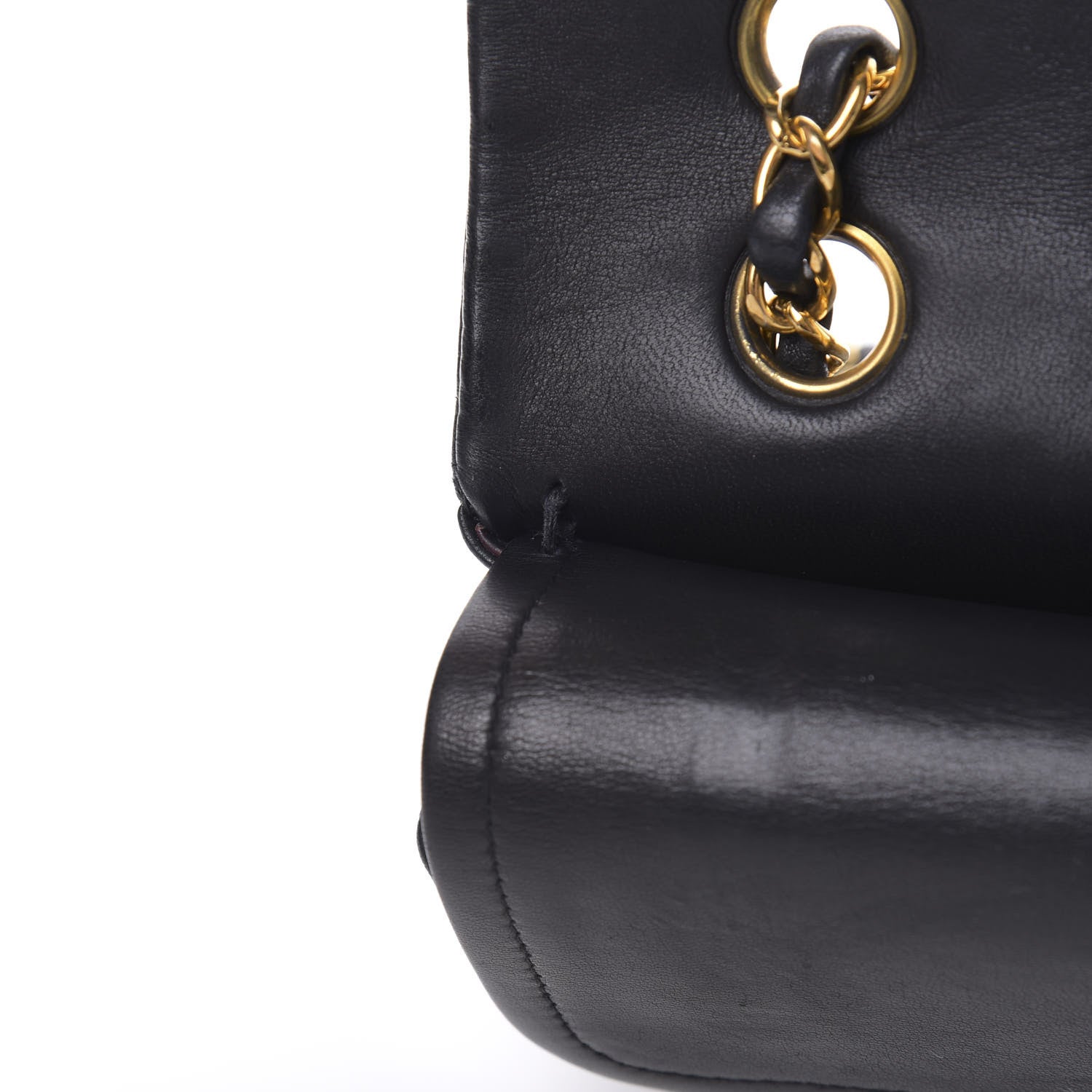 Chanel Lambskin Quilted Medium Double Flap Navy 18 of 19