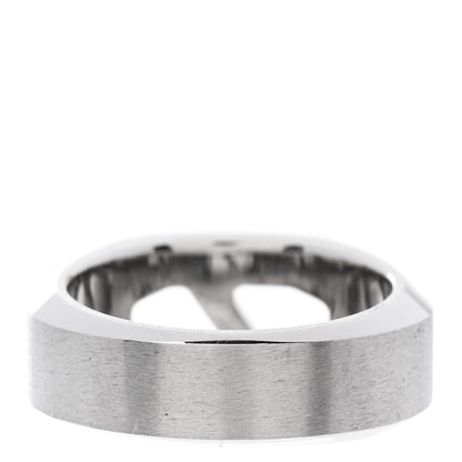Hermes Stainless Steel Men's Delta Ring 64 3 of 5