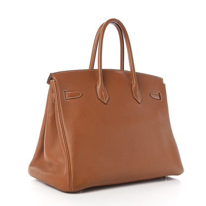 Hermes Togo Birkin 35 Gold 2 of 9