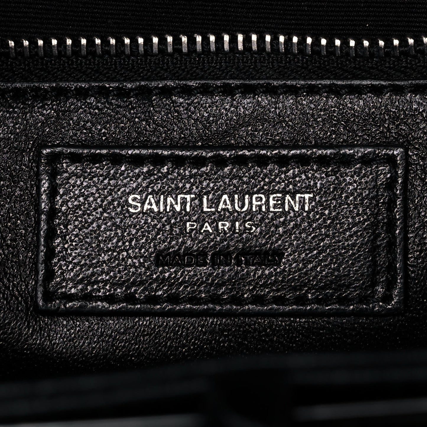 Calfskin Crocodile Embossed Medium Babylone Black