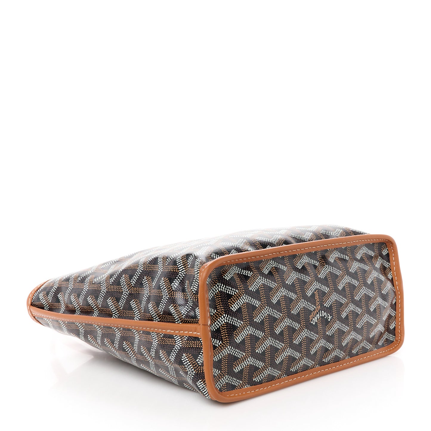 Goyardine Reversible Mini Anjou Black Gold