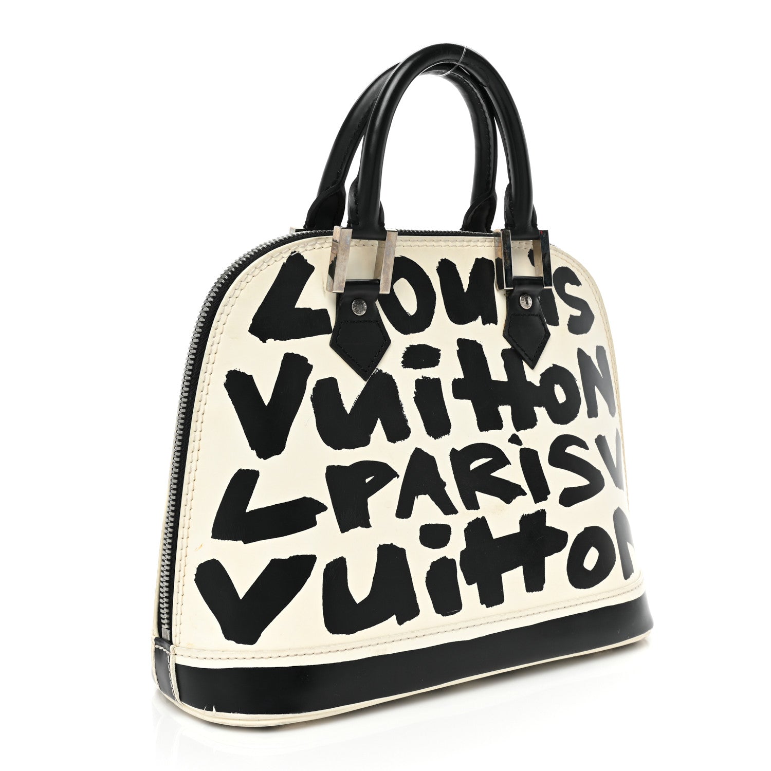 Louis Vuitton Graffiti Alma MM Black 4 of 15