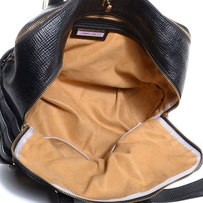 Jimmy Choo Textured Calfskin Blythe L Satchel Black 4 of 7