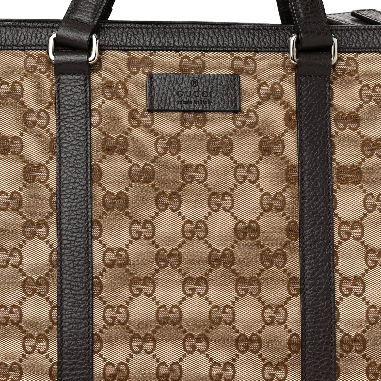 Gucci GG Monogram Large Joy Tote Bag Dark Brown 9 of 14