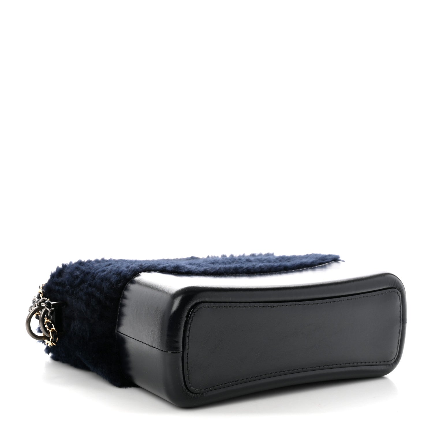 Chanel Shearling Medium Gabrielle Hobo Navy 4 of 10