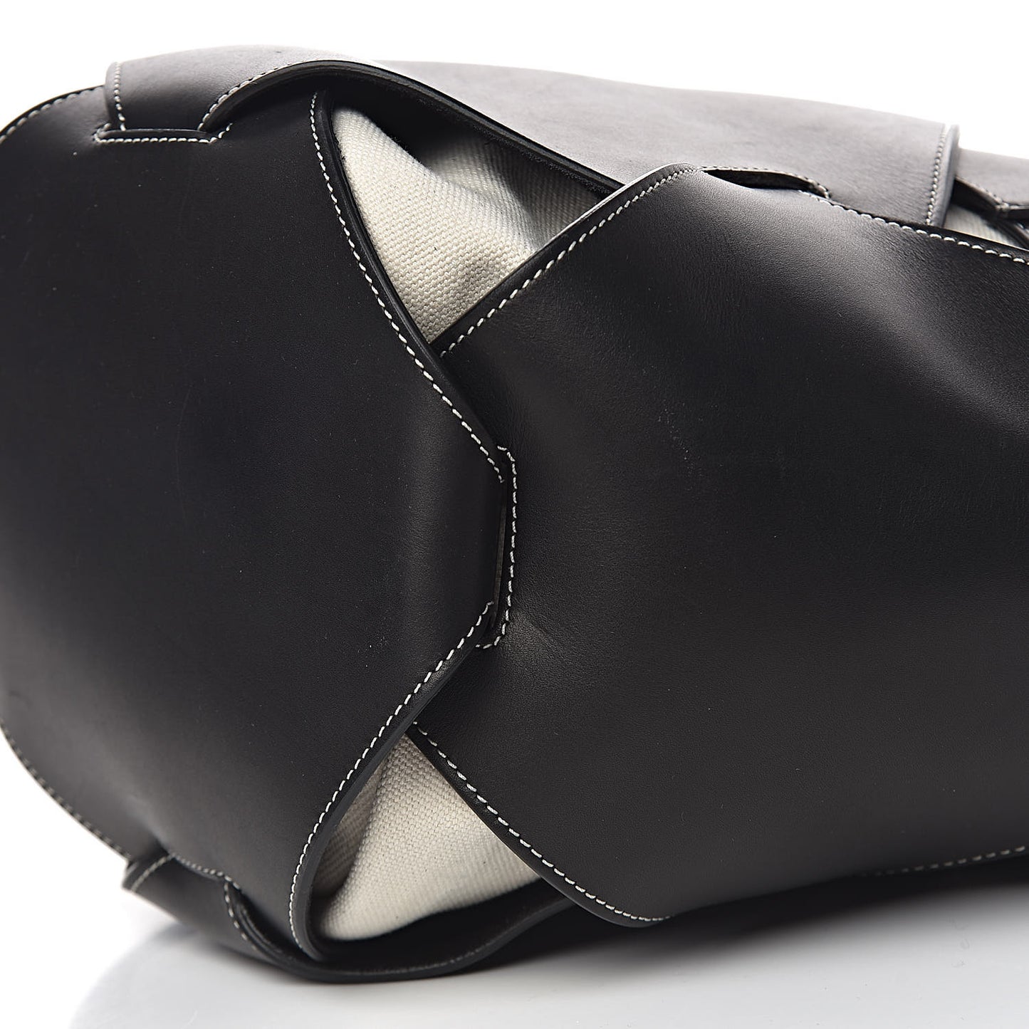 Natural Calfskin Large Holdall Shoulder Bag Black