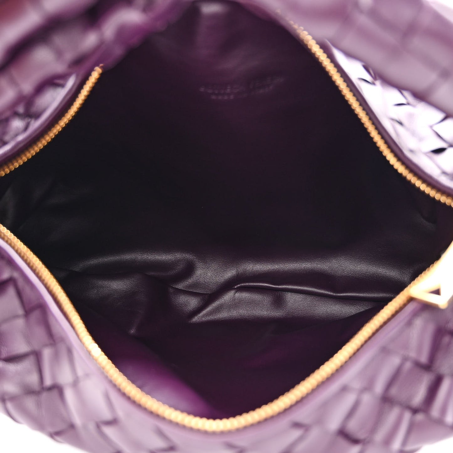 Nappa Intrecciato Teen Jodie Hobo Eggplant